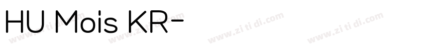 HU Mois KR字体转换